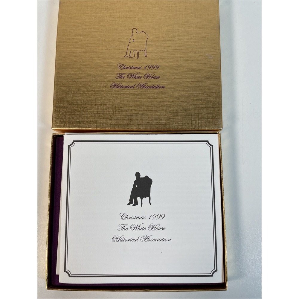 White House Historical Association ornament 1999 Abraham Lincoln Complete W/box - Picture 3 of 10